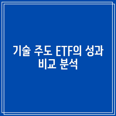 QQQ vs. SOXL: 기술 주도 ETF 간의 대결