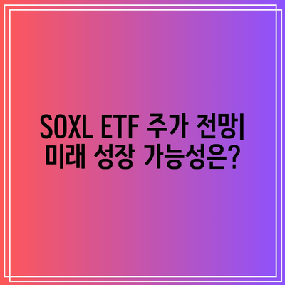 서학개미가 열광하는 SOXL ETF 주가 전망과 구성 종목