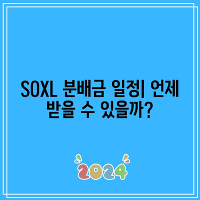 SOXL 분배금 이해: 분기별 수익률 및 배당률 확인