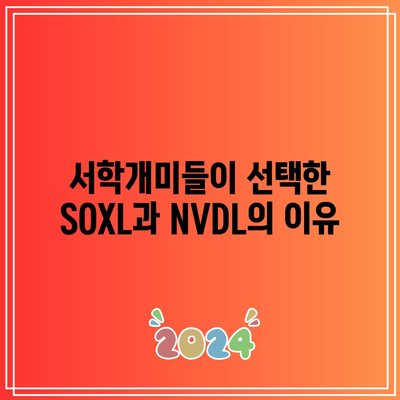 서학개미 해외주식 순매수 순위에서 SOXL과 NVDL 상승