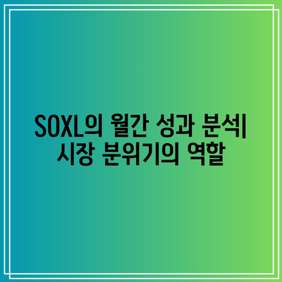 SOXL 월간 움직임: 시장 조건이 주가에 미치는 영향