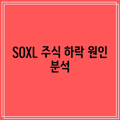 SOXL 주식의 급락: ETF SOXL 하락