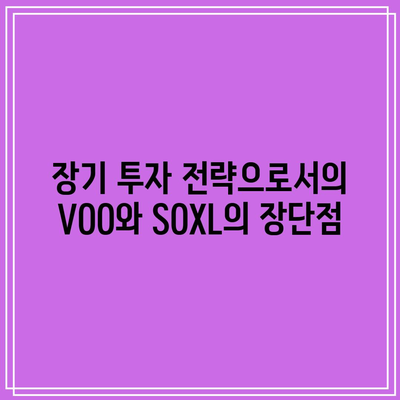 VOO vs. SOXL: 장기 투자에 어느 것을 선택해야 하는가?