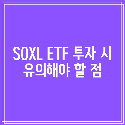 SOXL ETF: 주가 전망, 구성 종목, 주의 사항