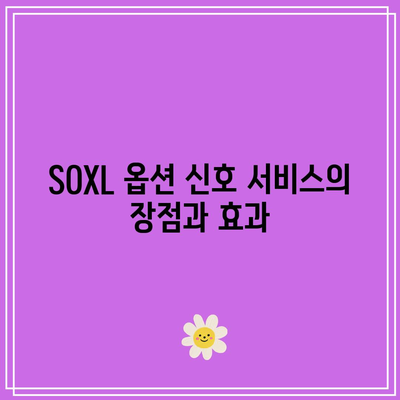 SOXL 옵션 신호 서비스: 거래 신뢰성 향상