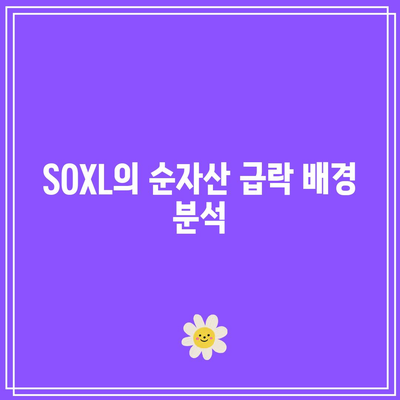 SOXL 순자산 급락이 반도체 시장의 변동성을 강조