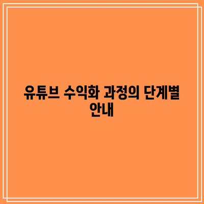 유튜브 파트너 프로그램 신청 및 애드센스 수익 신청하기