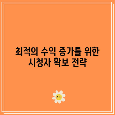 유튜브 수익 창출 조건 달성: 애드센스 수익 시작하기