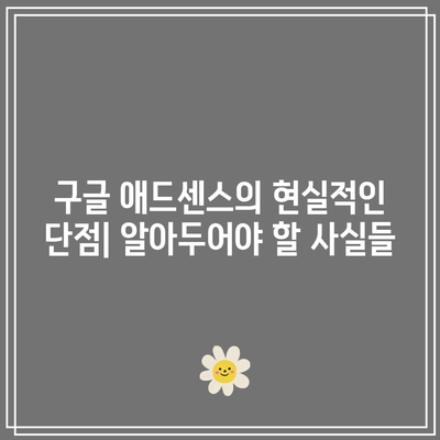 구글 애드센스 부업 현실: 4년 경험 후기 및 수익 공개